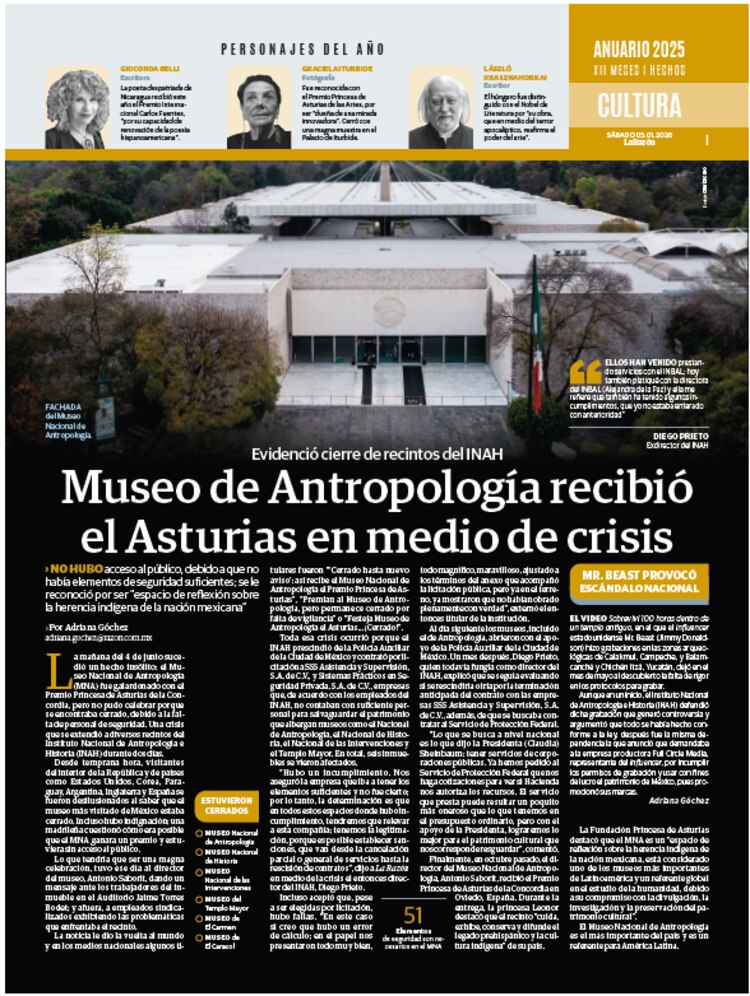 Anuario 2025. XII meses │ Hechos Cultura