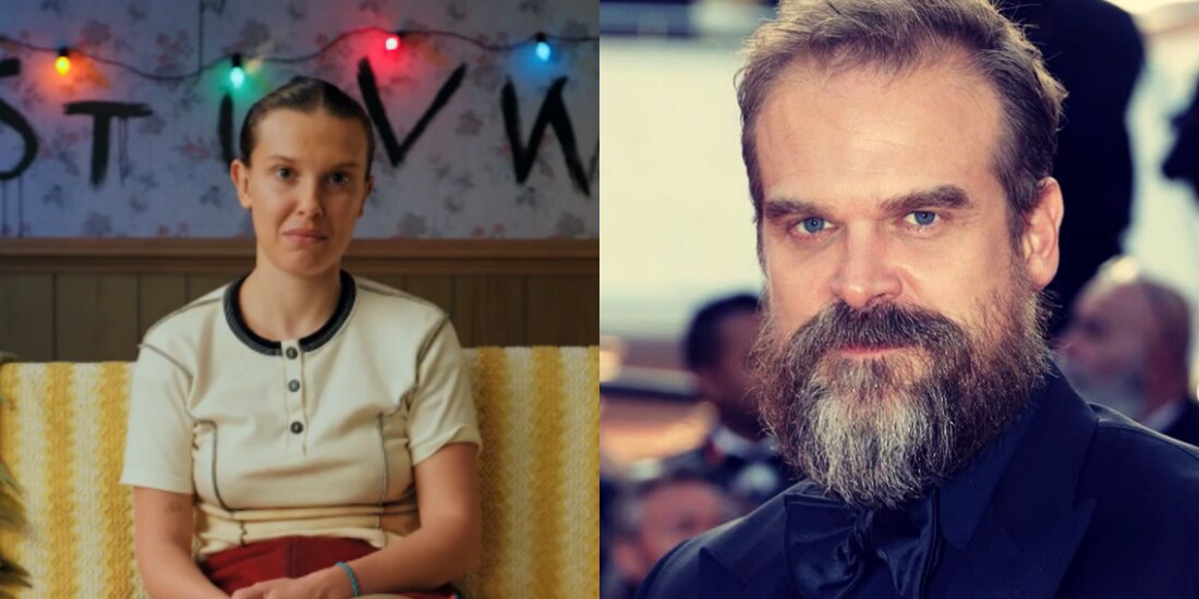Millie Bobby Brown y David Harbour