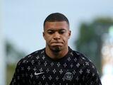 Kylian Mbappé durante un entrenamiento con el PSG.