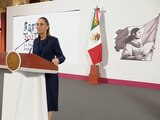 La Presidenta Claudia Sheinbaum Pardo en Palacio Nacional.