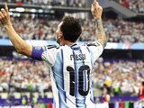 LIONEL Messi, ayer, tras uno de sus goles