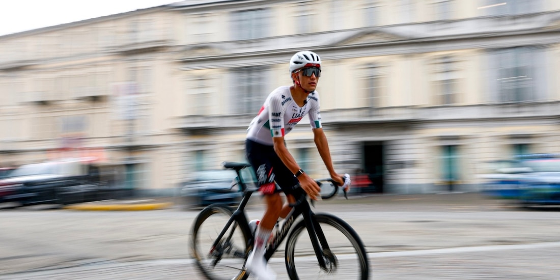 El ciclista mexicano Isaac del Toro en una competencia en 2026