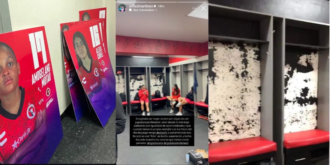 Jugadores de Atlas vandalizan los vestidores de las jugadoras de Xolos.