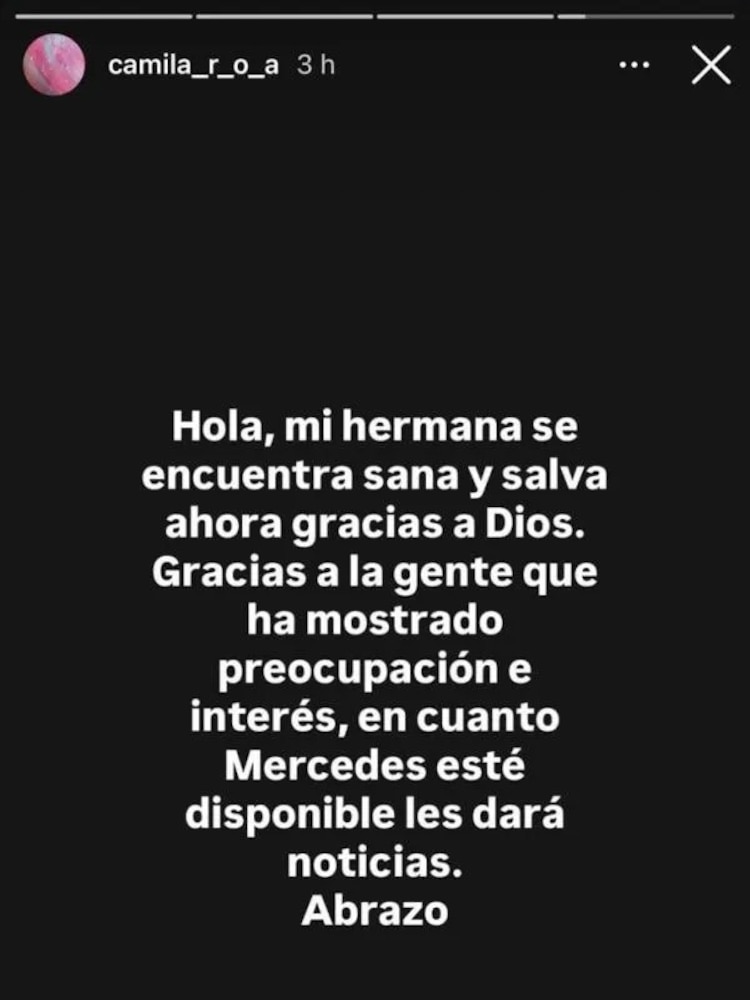 Hermana de Mercedes Roa confirma que la influencer se encuentra bien tras ataque en Marsella