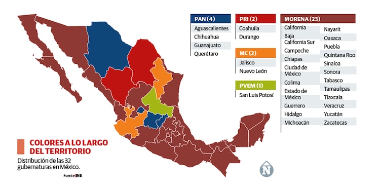 COLORES A LO LARGO
DEL TERRITORIO
