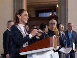 La Presidenta de México este miércoles en Palacio Nacional.