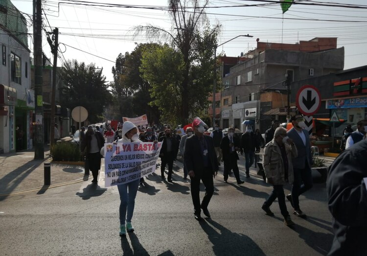 Manifestación del personal de salud