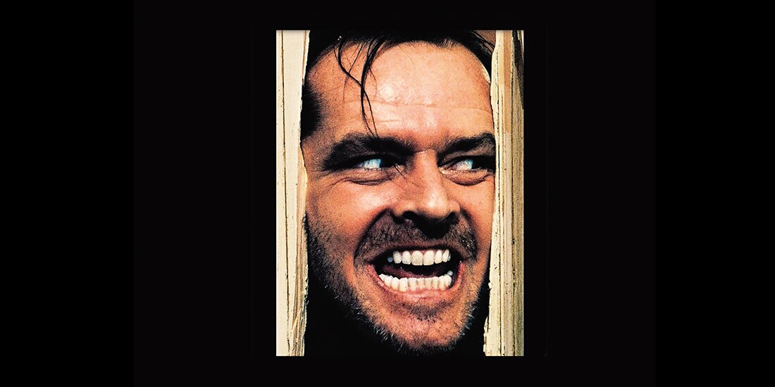 Jack Torrance, interpretado por Jack Nicholson en la cinta de 1980.