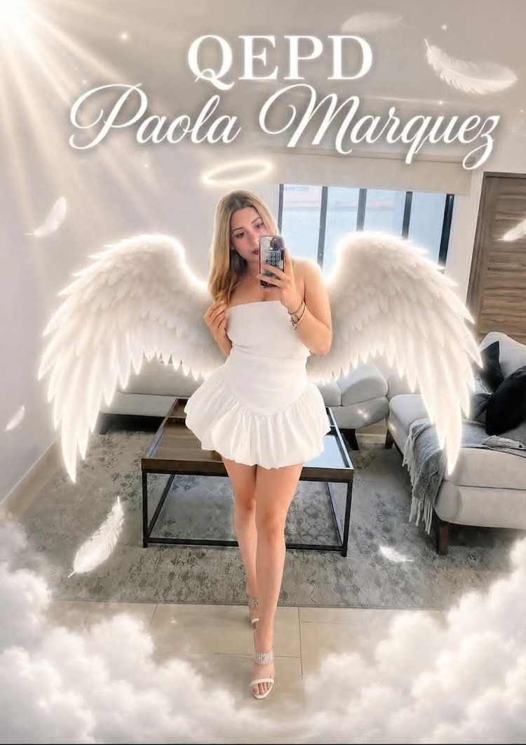 Fotografía de Paola Márquez que compartió su padre