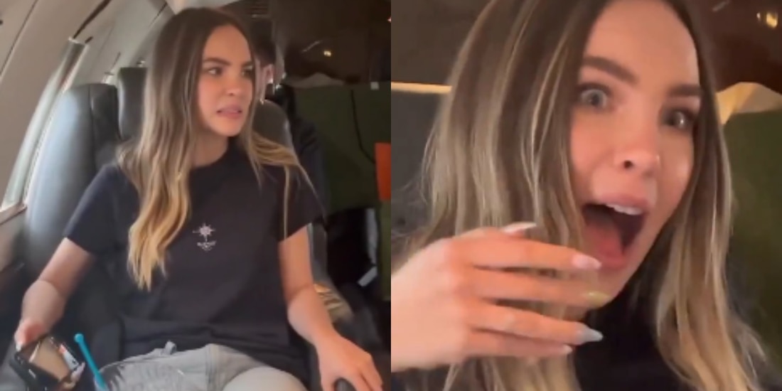 Belinda vive momentos de terror en su avión privado, ¿sufrió un accidente?