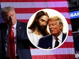 Donald Trump publica nueva ilustración con motivos religiosos; ahora, al lado de Jesucristo.