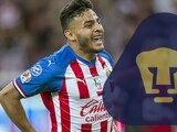 Alexis Vega es actualmente el atacante de las Chivas de Guadalajara, pero ha posado con playera de Pumas
