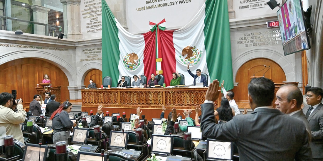 DIPUTADOS oficialistas del Congreso mexiquense plantean en su propuesta que no podrán autorizar o ejercer incrementos presupuestarios respecto de lo aprobado para el 2026