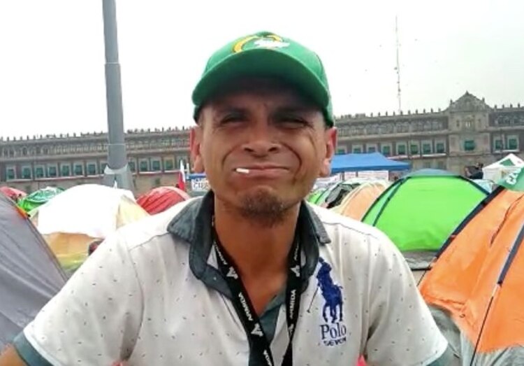 Jorge González, integrante de FRENA, el 25 de septiembre de 2020.