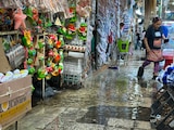Fuerte lluvia provoca afectaciones en el Mercado de Sonora
