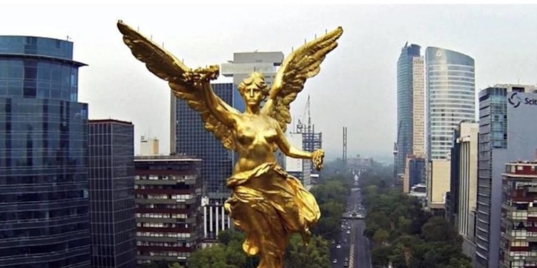 Ángel de la Independencia en la Ciudad de México.