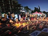 Velada por las personas defensoras asesinadas y desaparecidas, el 21 de febrero.