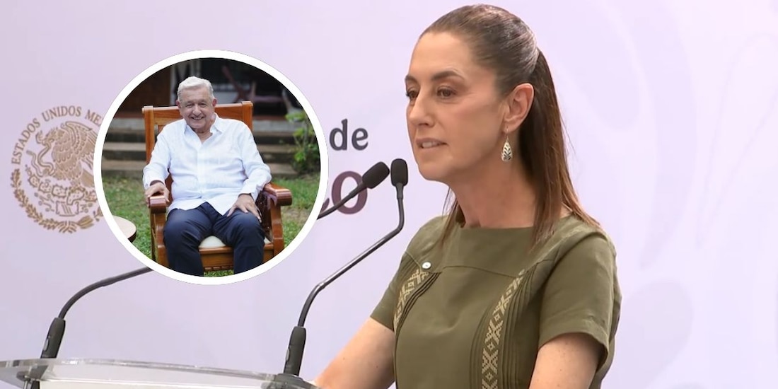 Sheinbaum reacciona a mención de AMLO en la presentación de su libro 'Grandeza'.