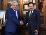 Mier Velazco pormenorizó detalles del PEF 2023 con el Presidente López Obrador.