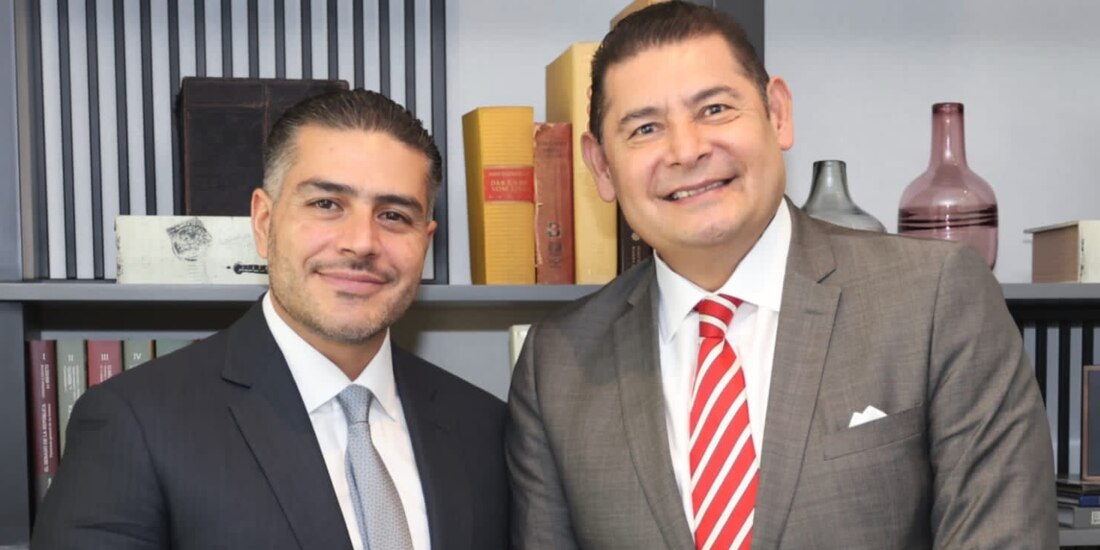 Omar García Harfuch y Alejandro Armenta, ayer.