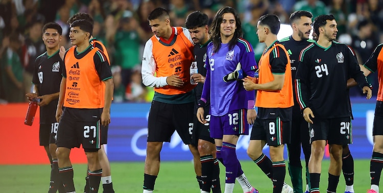 Los jugadores de la Selección Mexicana.