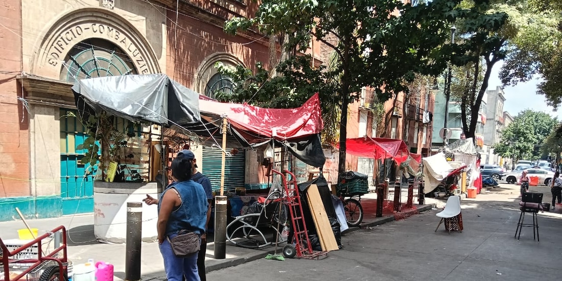 Calle de Cuba, en el centro de la Ciudad de México.