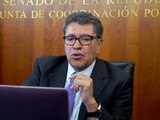 Ricardo Monreal durante su participación en el seminario "El Ejercicio Legislativo y Servicio Público: Experiencias en tiempos de pandemia.