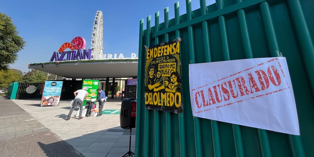 “Clausuran” Parque Aztlán para exigir no trasladar obras del Dolores Olmedo