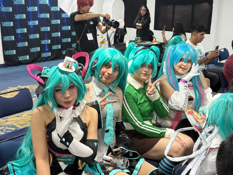 Fanáticos del cosplay durante la primera edición de Yokai MX.
