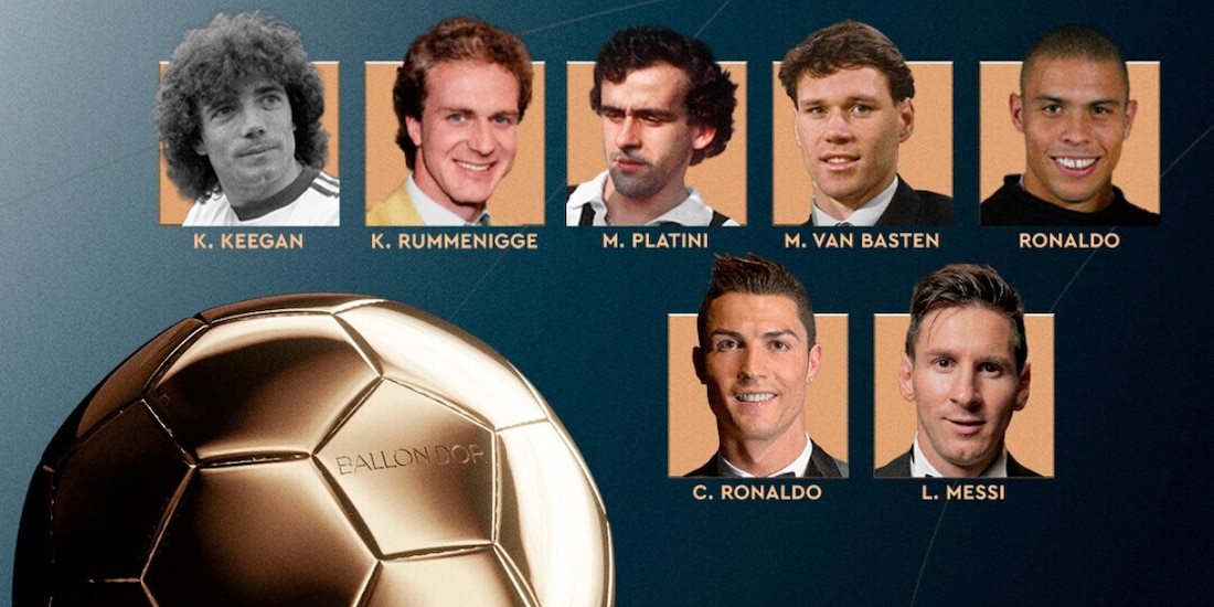 Algunos de los nominados al Balón de Oro de Todos los Tiempos