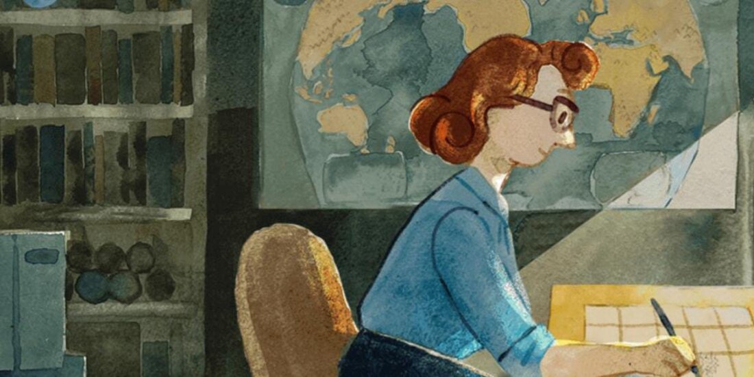 Marie Tharp fue la primera mujer en trabajar en el Observatorio Geológico Lamont.