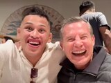Julio César Chávez da clases de boxeo a 'Lazy Boy' Rodríguez