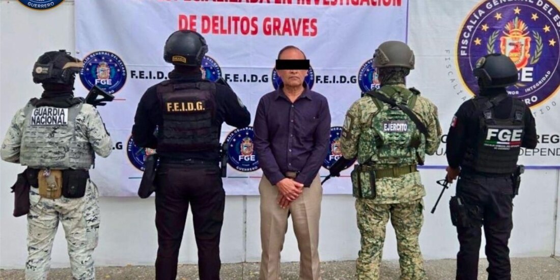 Momento de la presentación del inculpado.