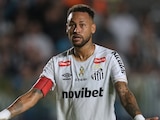 Neymar en el partido entre Santos y Remo, en Brasil