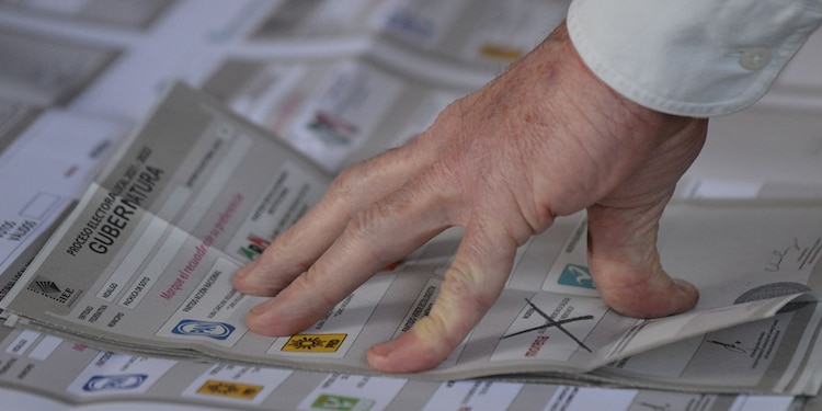 Boleta electoral en imagen de archivo