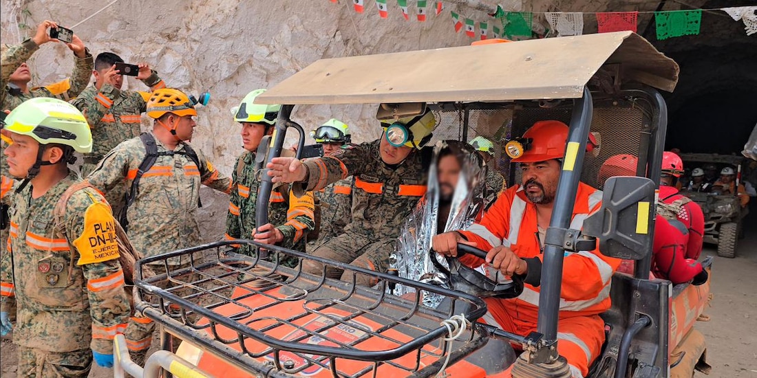 Trabajos de rescate.