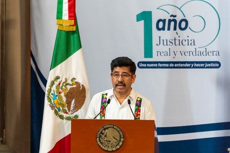 Hugo Aguilar, ministro presidente de la SCJN, presentó su primer informe de actividades.