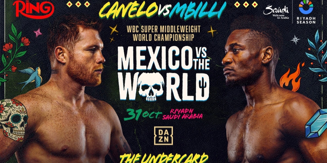 Se anuncia la cartelera de la función entre Saúl Canelo Álvarez y Christian Mbilli