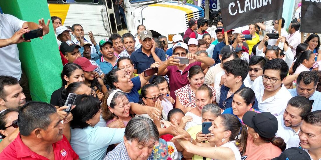 Claudia Sheinbaum, desde Tabasco.