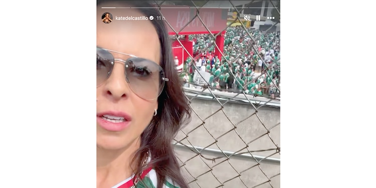 KATE DEL CASTILLO mostró parte del
ambiente antes del arranque.