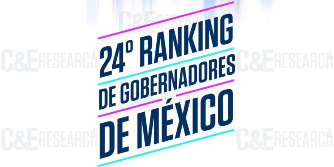 La casa encuestadora C&E Research presentó los resultados del 24° Ranking de Gobernadores.