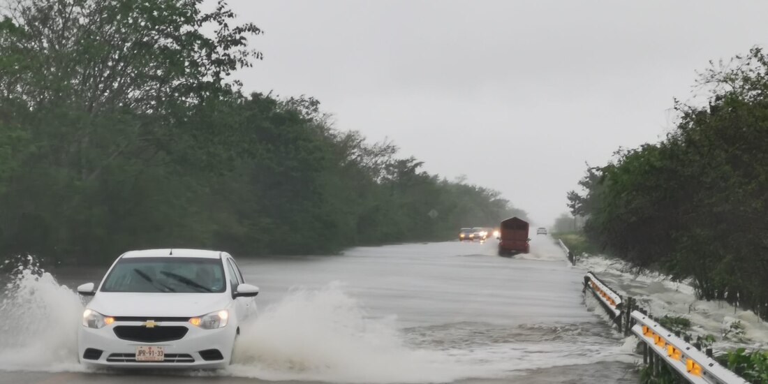 Inundaciones en Ciudad del Carmen.