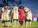 Futbolistas del América previo a su partido contra Pachuca en la Fecha 11 del Apertura 2021 de la Liga MX.