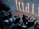 Manifestación por violencia contra periodistas.