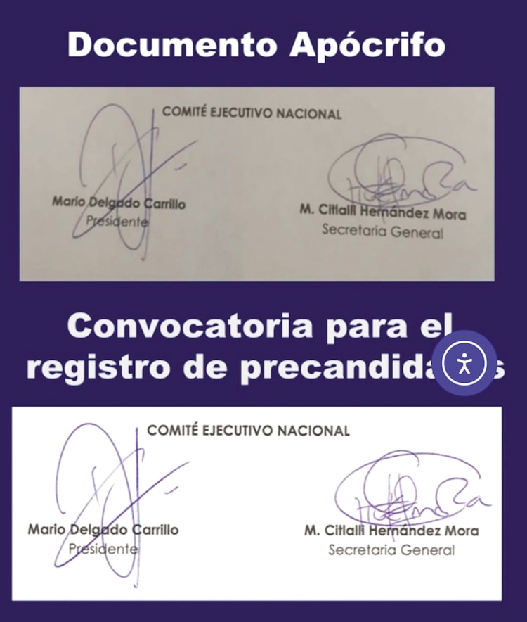 Aspectos del falso acuerdo, desmentido por el partido en redes sociales