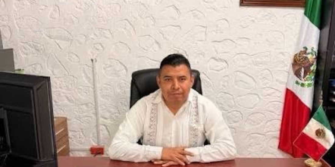 El presidente municipal de Temoac, Valentín Lavín Romero.