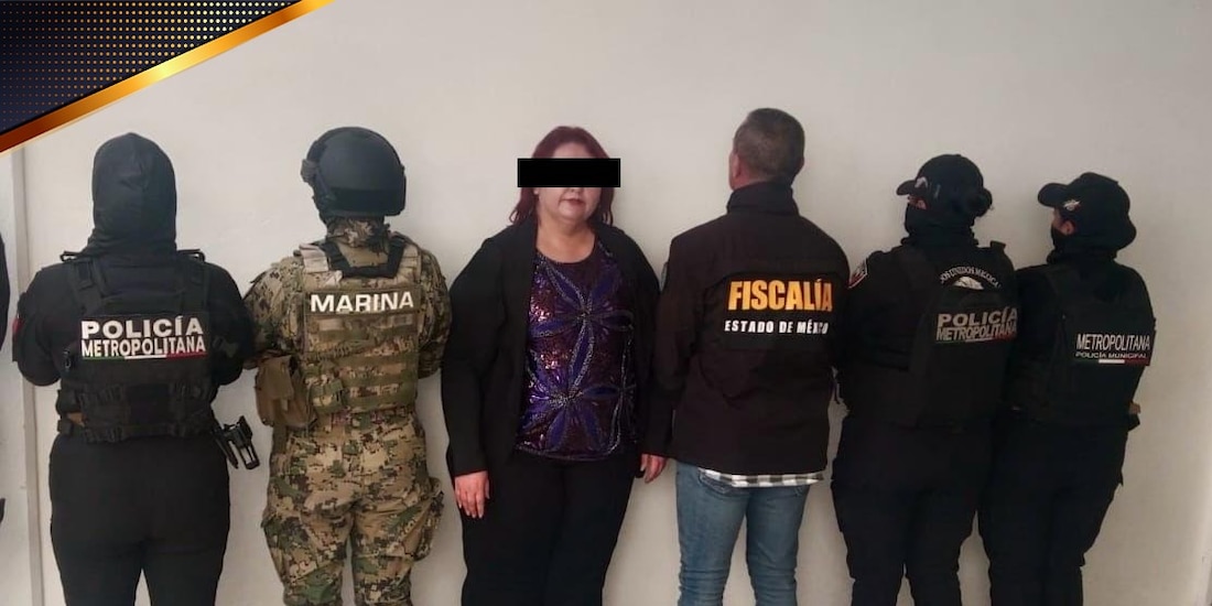Elementos de la Secretaría de Marina participaron en la detención de Iris “N” en Ecatepec, Estado de México.