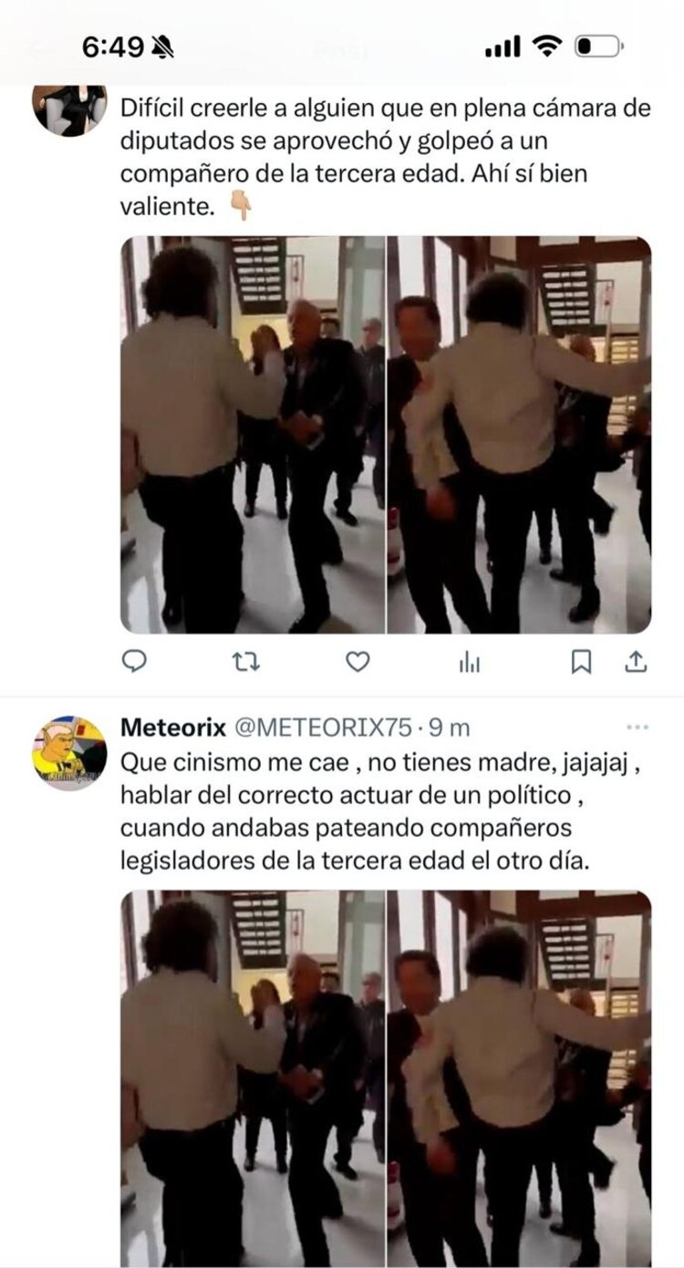 Los comentarios de su publicación recordaron la agresión.