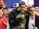 NICOLÁS Maduro y Alex Saab en un evento en Caracas, en foto de archivo.
