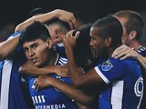 "Chofis" López celebra uno de sus goles en la MLS